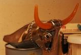 RARE 40's AFTER MARKET BULL HOOD ORNAMENT
