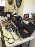 Vintage electronic equipment, Thunderbird items, tubes