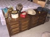 Bedroom set, Sealy mattress set, cowboy hats