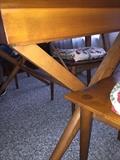 Vintage table and four chairs