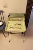 Awesome vintage metal TV trays
