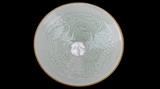 Fine Celadon Glazed Porcelain Bowl w/ Dragon Motif