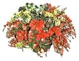 Asian Jade & Mineral Stone Floral Arrangement