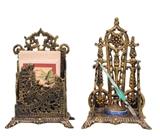 5 Pc. Cast Iron Contemporary Deck Set w/ Glass Pen