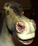 19th century detail of painted rocking horse