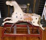 19th century painted rocking horse purchased in 1980's from John Long - Mineral, VA
