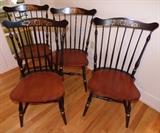 Four Signed Hitchcock Chairs