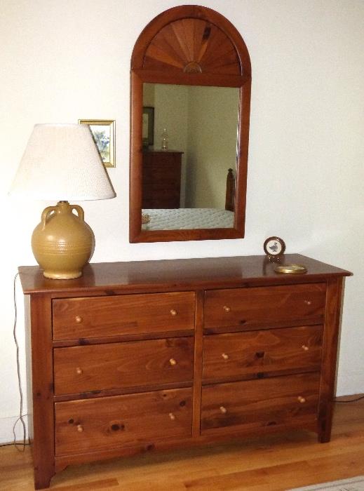 Ethan Allen dresser with Ethan Allen mirror
