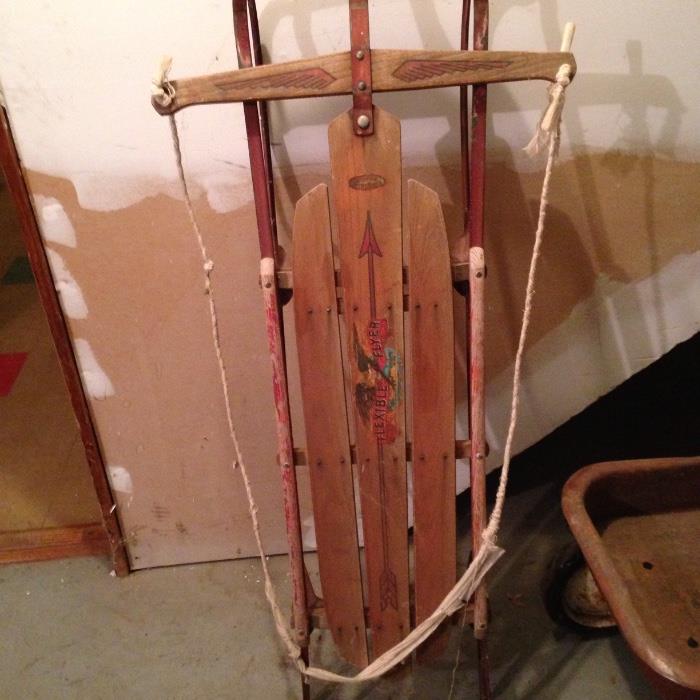 Great old wood sled