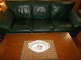 Green Leather Sofa