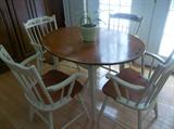 White Signed Hitchcock Dinette Set