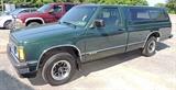 8PM: 1993 Chevrolet S-10 Tahoe Pickup Truck with Fleer Cap; 21,868 Miles.