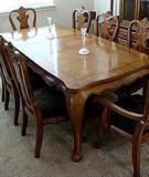 Gorgeous like new top end table with 8 chairs
