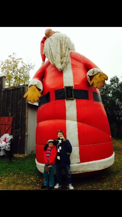 20' tall inflated Santa with blower
