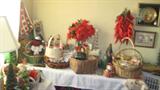 Christmas ornaments and figures, some vintage, stockings, lights, wreaths, many items to make your holiday season-Merry and Bright!
