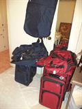 American Tourister Luggage Red and Navy