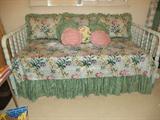 Trundle Day Bed and beautiful bedding.