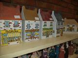 Village Stores by WADE: Canisters for Flour, Sugar, Tea, Coffee and Cheese holder and Salt & Pepper.