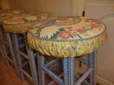 Four Country French Designer Bar stools