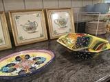 Hanging Tile Pictures, Beautiful Mexican Pottery