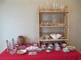 Miscellaneous glass, porcelain, china, etc..