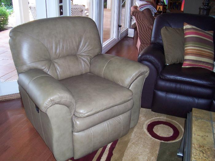 Pair of Leather Recliners $850 each