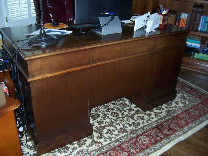 Desk and Leather Chair $900