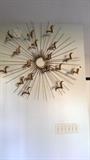Large Brass Birds wall art