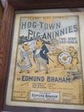 Hog-Town Pig-Aninnies by Edmund Braham.  Framed vintage songbook.