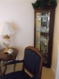 Corner curio cabinet