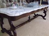 Marble top coffee table