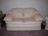 Cream colored sofa