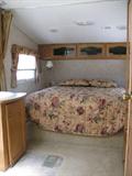 Bedroom area of RV