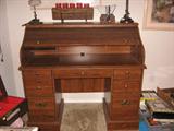 Oak Roll Top Desk