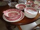 Mason / England partial set of dishes