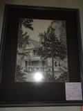pen & ink, Hot Springs residence