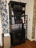 Chinoiserie cabinet and shelves