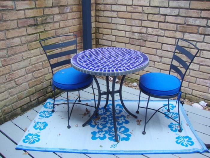 Tile Patio Table and chairs