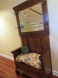 Hall Tree Bench