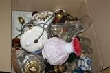 BOX OF VINTAGE LAMPS