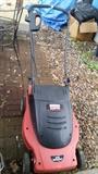 19" Deck Crafstman 14 A Electric Mower.  Much Nicer to mow with less noise and smell.  Works great!