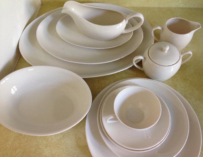 Mid-Century china, service for 12 plus serving pieces