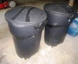 Extra Garbage Cans with Lids