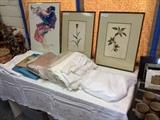 Lovely Linens - lots - Antique Botanical prints