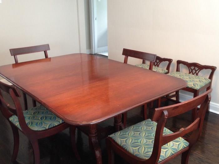 Antique Table with Custom Table Pads (2011)