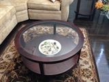 Round Glass-top Coffee Table