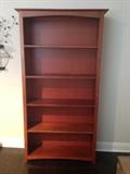 Mahogany Stained 5-shelf Bookcase