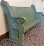 Church Pew #1, Go To Our Web Site Link at Top of Listing for 400+ Photos.