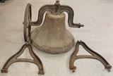 Large Cast Iron Bell #22 Yoke, Go To Our Web Site Link at Top of Listing for 400+ Photos.