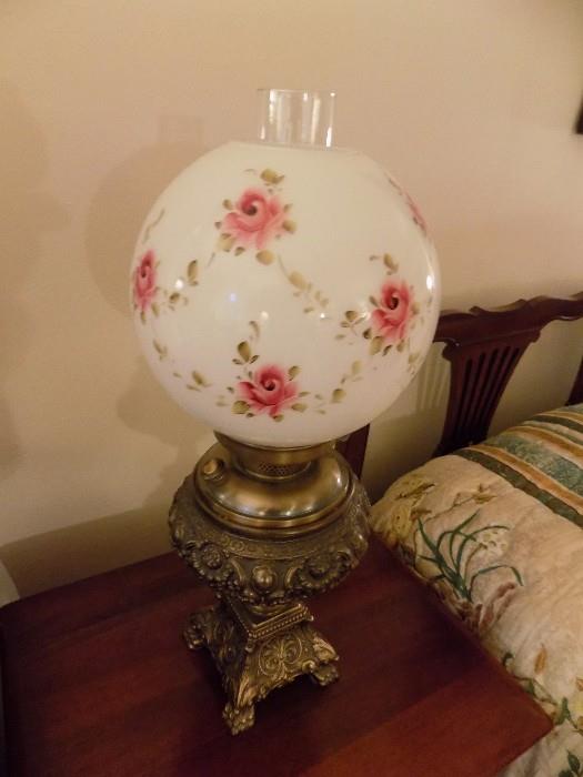 Converted antique lamp...pair